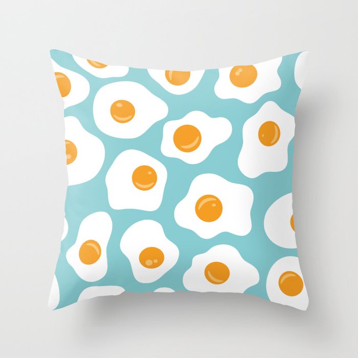 Fried Eggs Throw Pillow