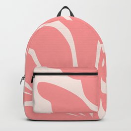 Pink Plant Abstract Landscape Backpack