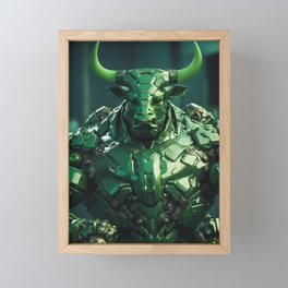 Body Builder Bull No.1 Framed Mini Art Print