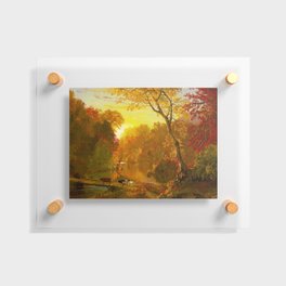 Frederic Edwin Church (American, 1826-1900) - Autumn in North America - 1856 - Luminism (Hudson River School) - Romanticism - Landscape painting - Oil on board - Hi-Res Digitally Remastered Version - Floating Acrylic Print