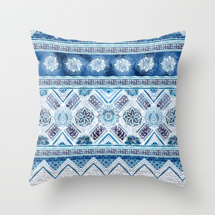 Ethnic Bands 1 Throw Pillow