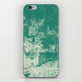 Scottsdale, Arizona - Artistic City Map - USA - Minimal Aesthetic iPhone Skin