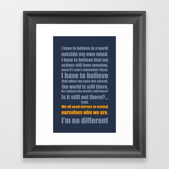 We All Need Mirrors Framed Art Print