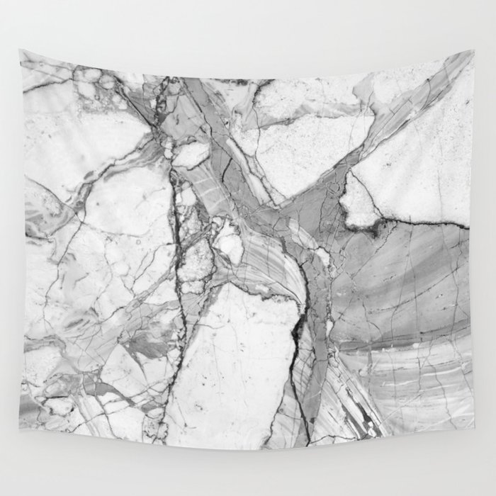 Grey Marble Wall Tapestry by Santo Sagese | Society6