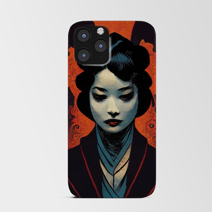 The Ancient Spirit of the Geisha iPhone Card Case