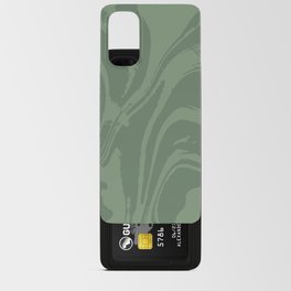 Abstract Swirl Marble (sage green) Android Card Case