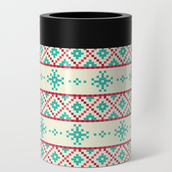 Christmas Pattern Knitted Retro Snowflake Can Cooler