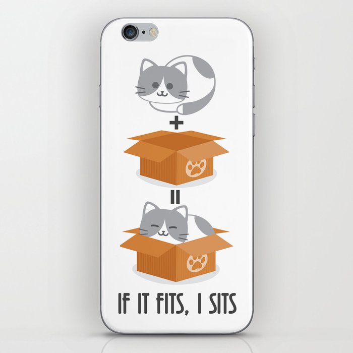 If It Fits, I Sits! iPhone Skin