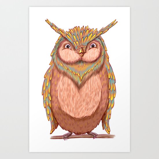 Owl Art Print