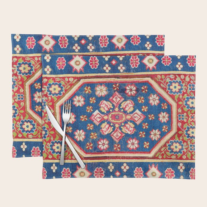 Cuenca Spanish 18th Century Rug Print Placemat by Vicky BragoMitchell® Society6
