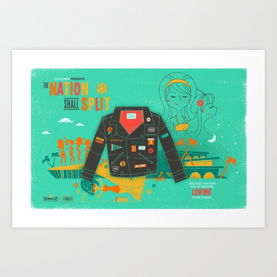 The Nation Shall Split Art Print