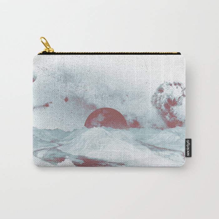 Pink Moon Mountain Carry-All Pouch by AlphaVariable | Society6