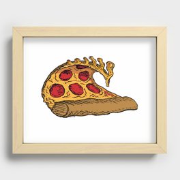 Pizza Barrel Recessed Framed Print