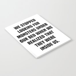 Charles Darwin Quote - Inspirational Quote - Monsters Inside Us Notebook