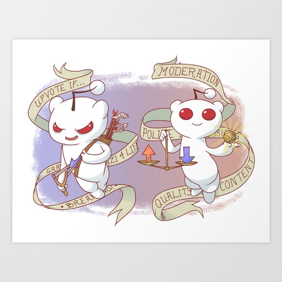 Rediquette Art Print