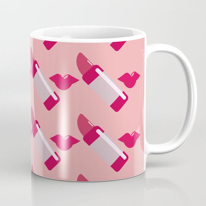 Lipstick Pattern Coffee Mug