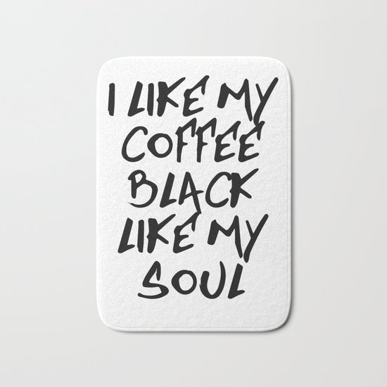 Black like my soul Bath Mat
