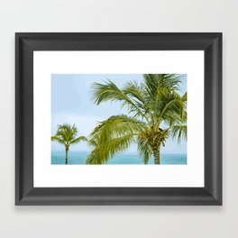 Tropical Palm Trees Framed Art Print
