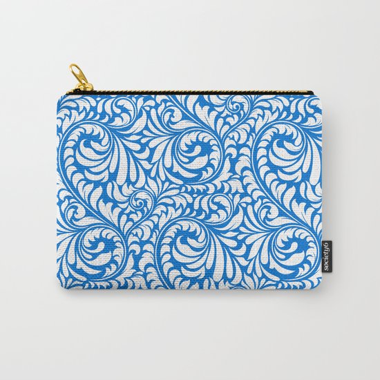 Blue Swirls Carry-All Pouch
