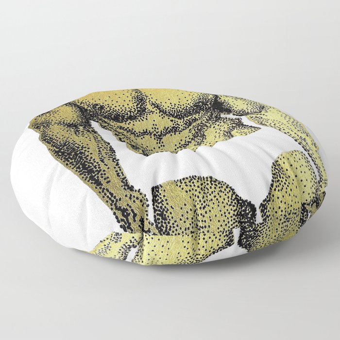 Pietro Gold - NOODDOOD (Gold doesn't print shiny) Floor Pillow