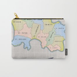 Jersey Vintage map Carry-All Pouch