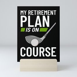 Golf Ball Golfing Player Golfer Training Beginner Mini Art Print