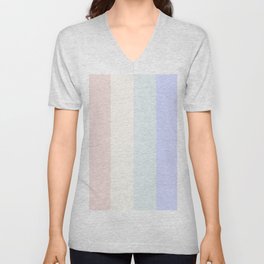 Pastel Elegant Natural Rainbow Color Palette V Neck T Shirt