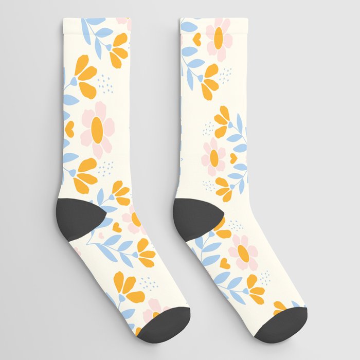Sweet Love - Floral Pattern Socks