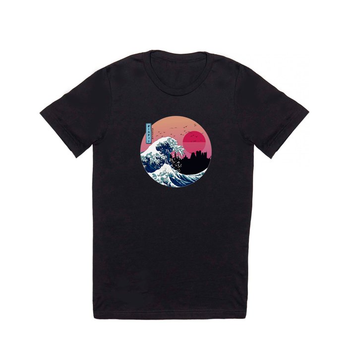 Austin Kanagawa Wave Retro T Shirt