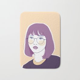 Asian Woman Bath Mats Society6