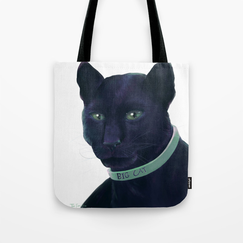 Big Cat Tote Bag By Thefinalbam Society6