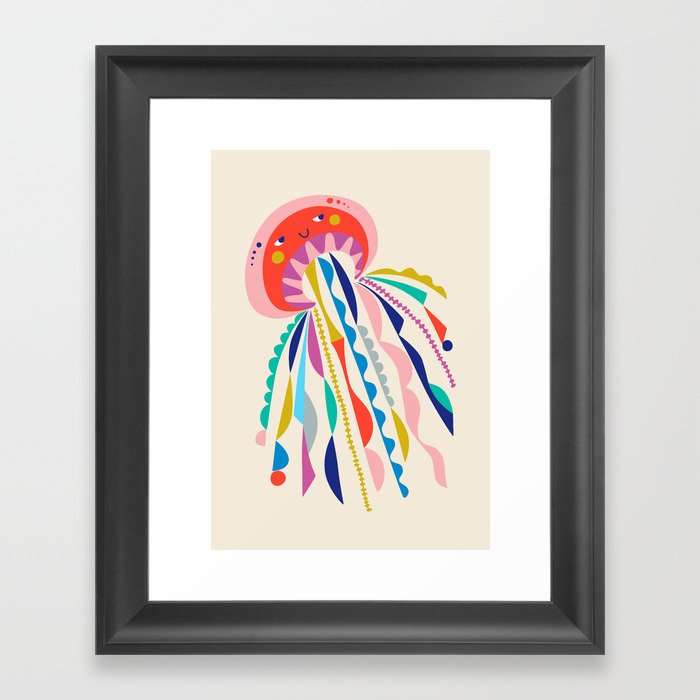 Little Jellyfish Framed Art Print