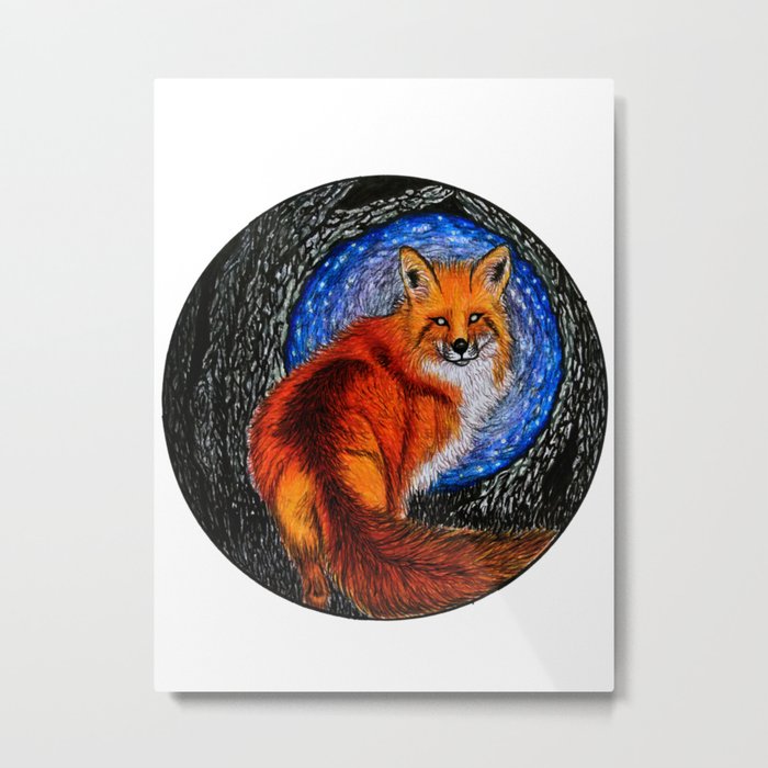 Magic Fox Metal Print