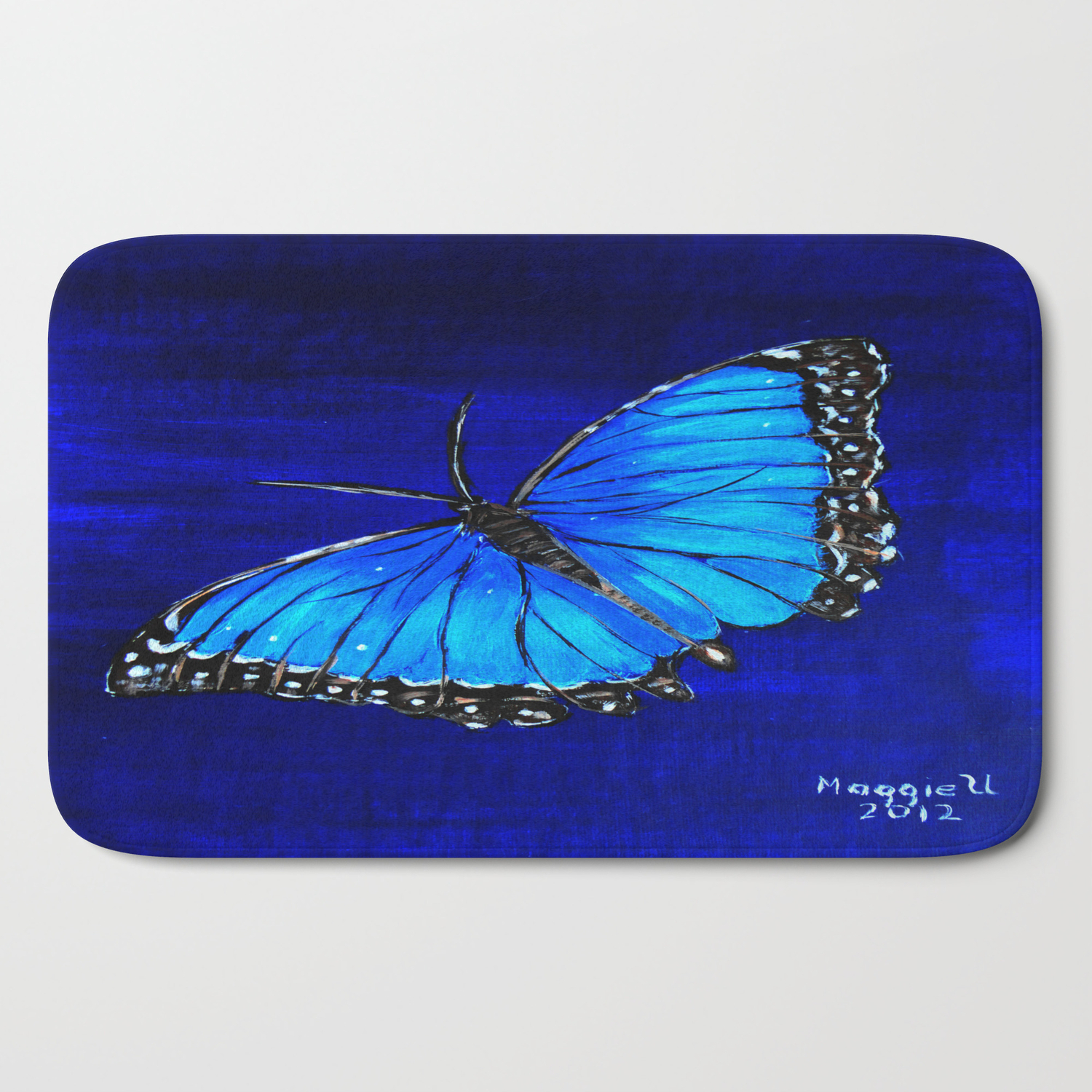 butterfly bath mat