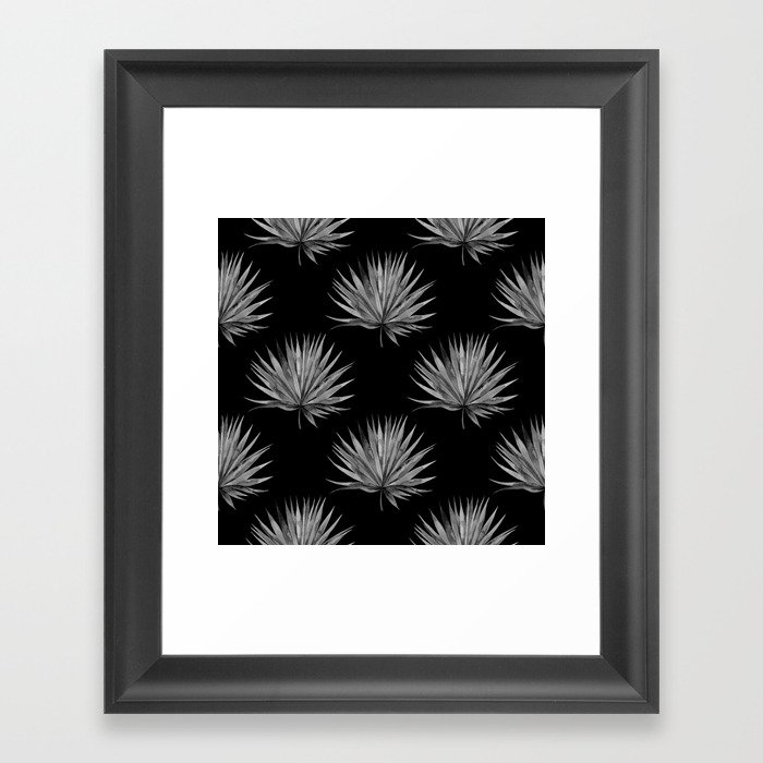 Palm leaf pattern Framed Art Print