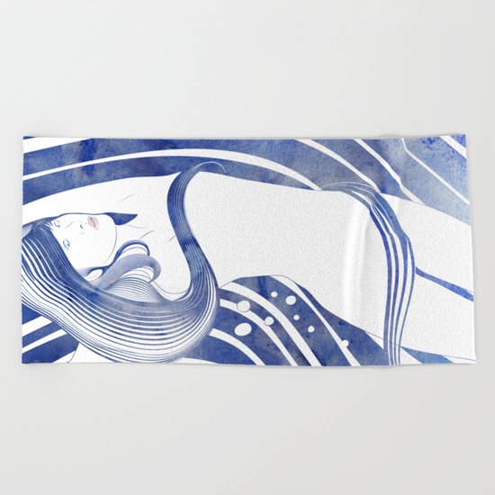 Water Nymph LXI Beach Towel
