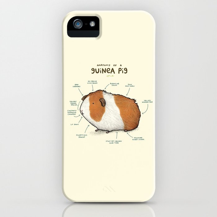 anatomy of a guinea pig iphone case