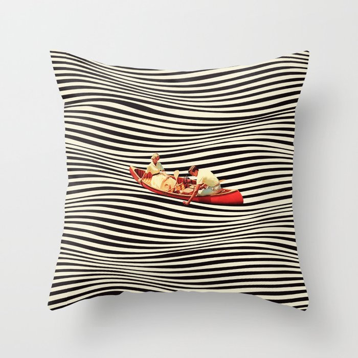 The Real Boat Ride Throw Pillow