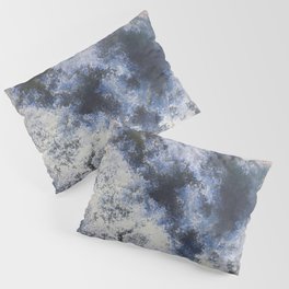 Dark blue old grey Pillow Sham