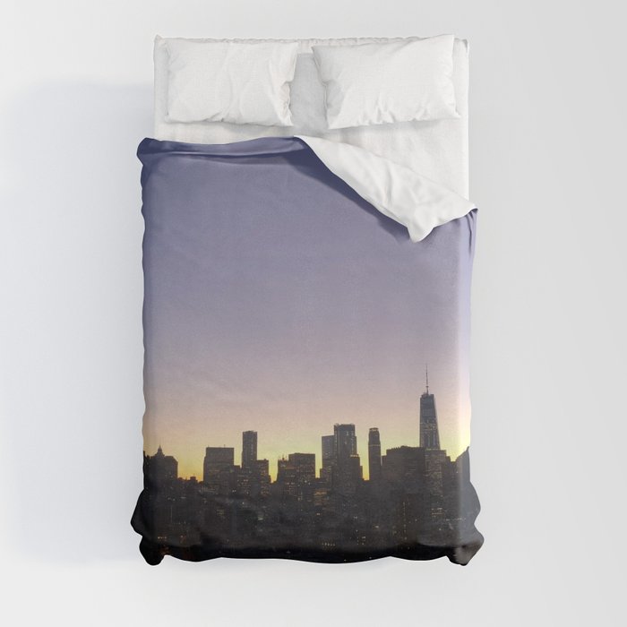 Skyline at Sunset  Duvet Cover