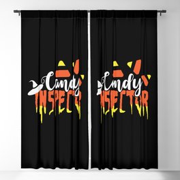 Candy Inspector Funny Halloween Cute Blackout Curtain