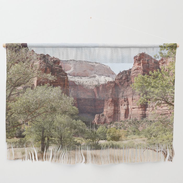 Zion National Park View Photo | Rocks Of Utah Landscape Art Print | American Travel Photography Wall Hanging