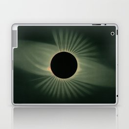 Total solar eclipse by Étienne Léopold Trouvelot (1878) Laptop Skin