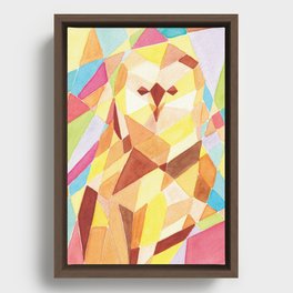 diamond owl Framed Canvas