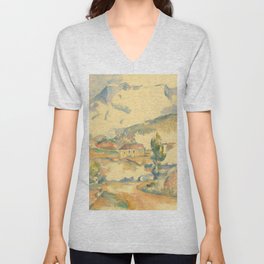 Paul Cézanne Montagne Sainte-Victoire, from near Gardanne V Neck T Shirt