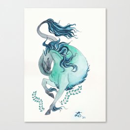 Kelpie and Seaweed Canvas Print