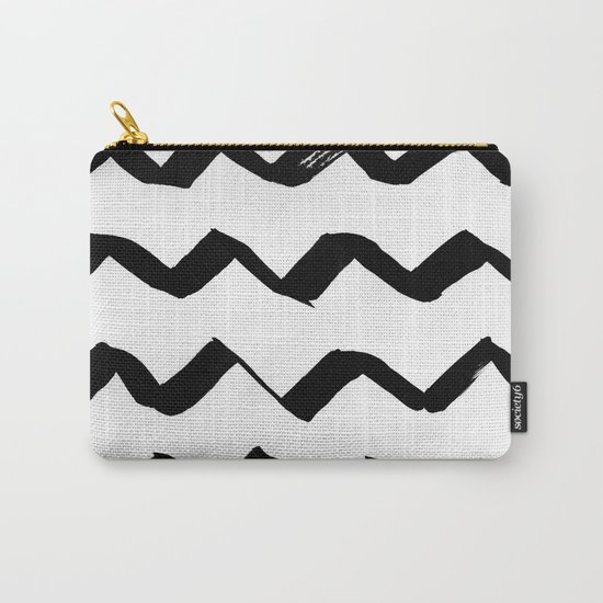Ink Chevron Carry-All Pouch