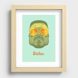 The Lebowski Series: Walter Recessed Framed Print