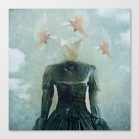 Surrealist nest Canvas Print