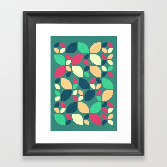 Vintage Spring Pattern II Framed Art Print